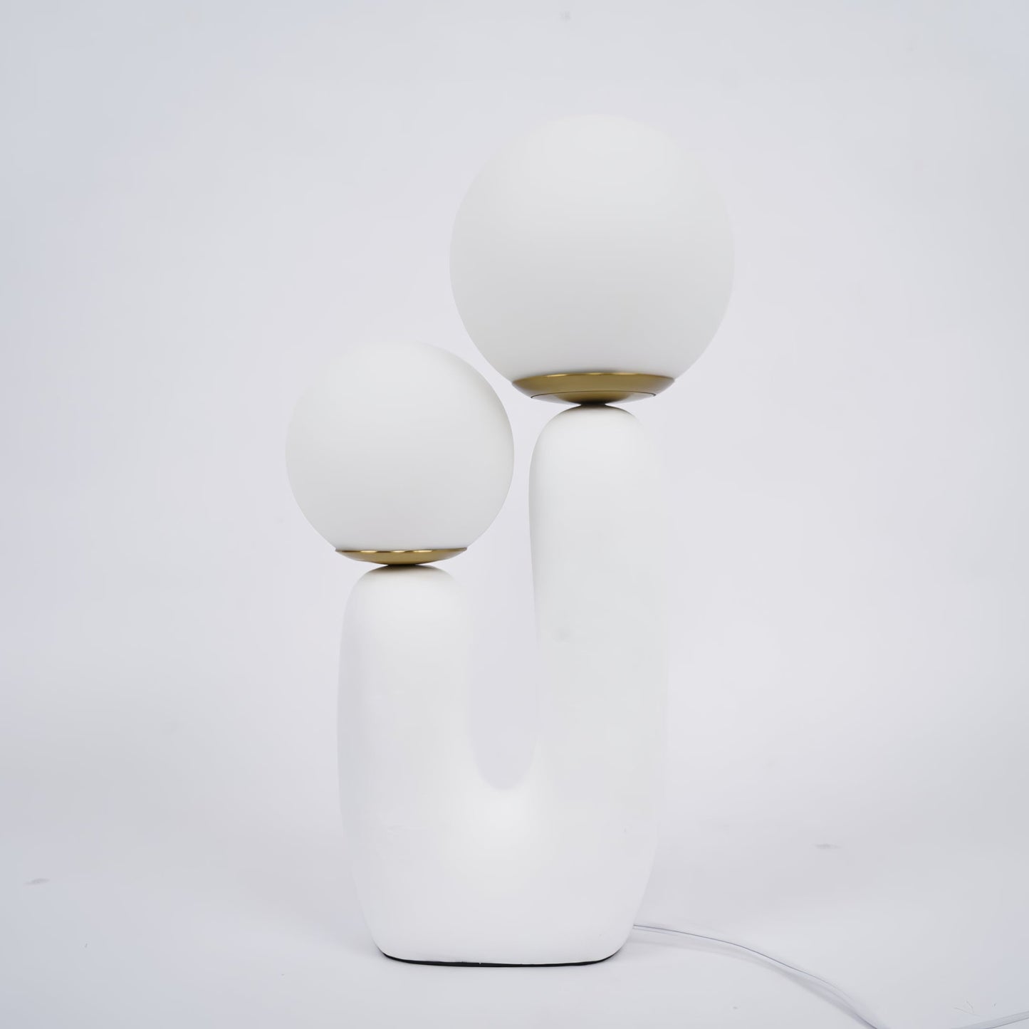 EcoLuxe - Moderne glas- og harpiksbordlampe