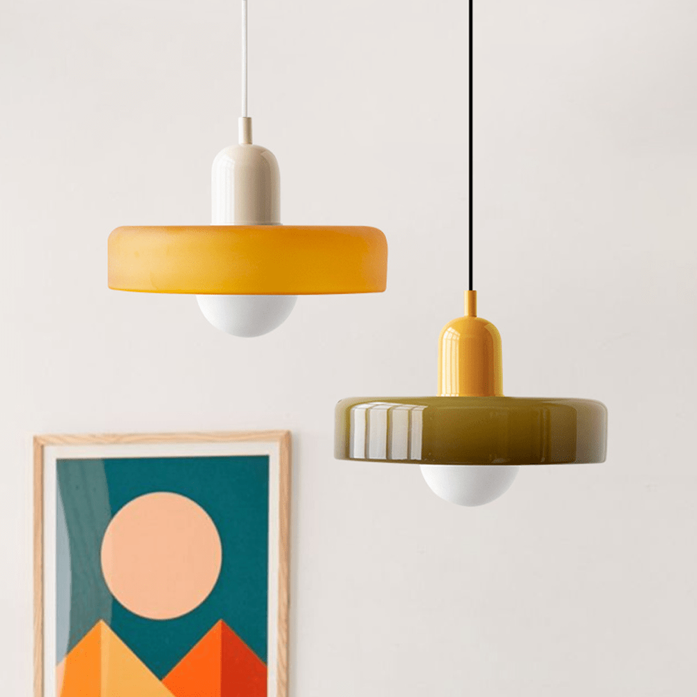 BauhausGlow | Coloured Glass Pendant Light