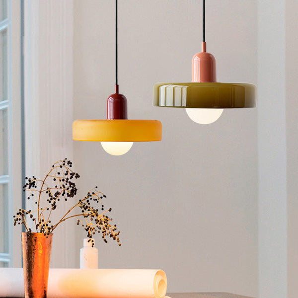 BauhausGlow | Coloured Glass Pendant Light