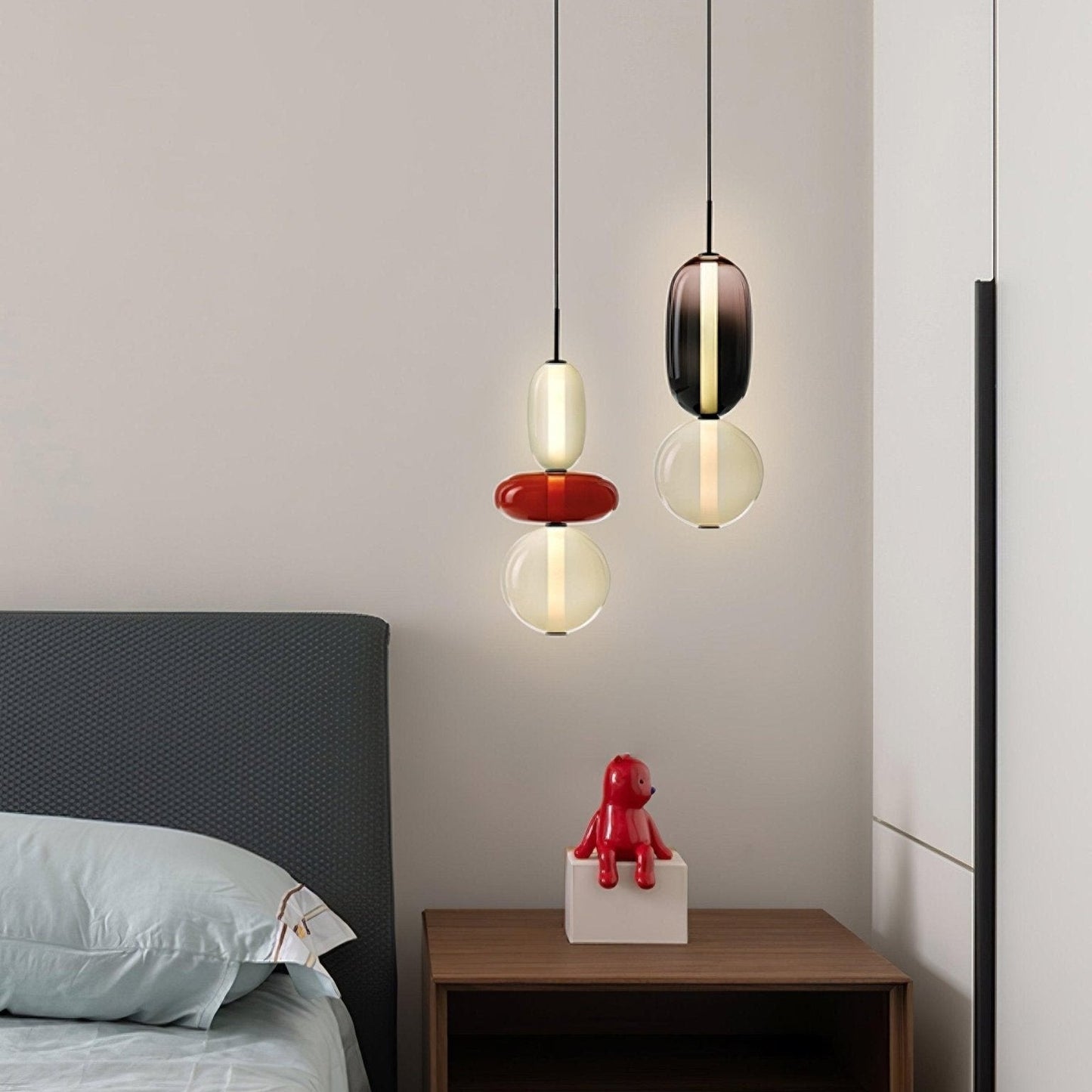 Pendant Light Made of Candied Glass