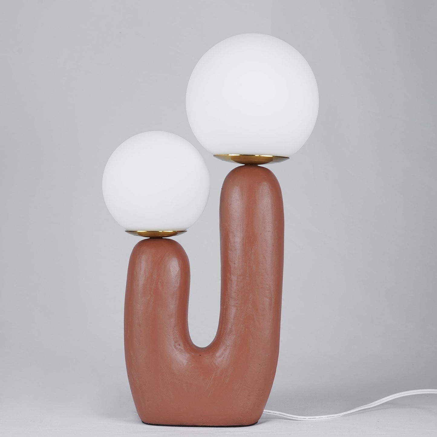 EcoLuxe - Moderne glas- og harpiksbordlampe