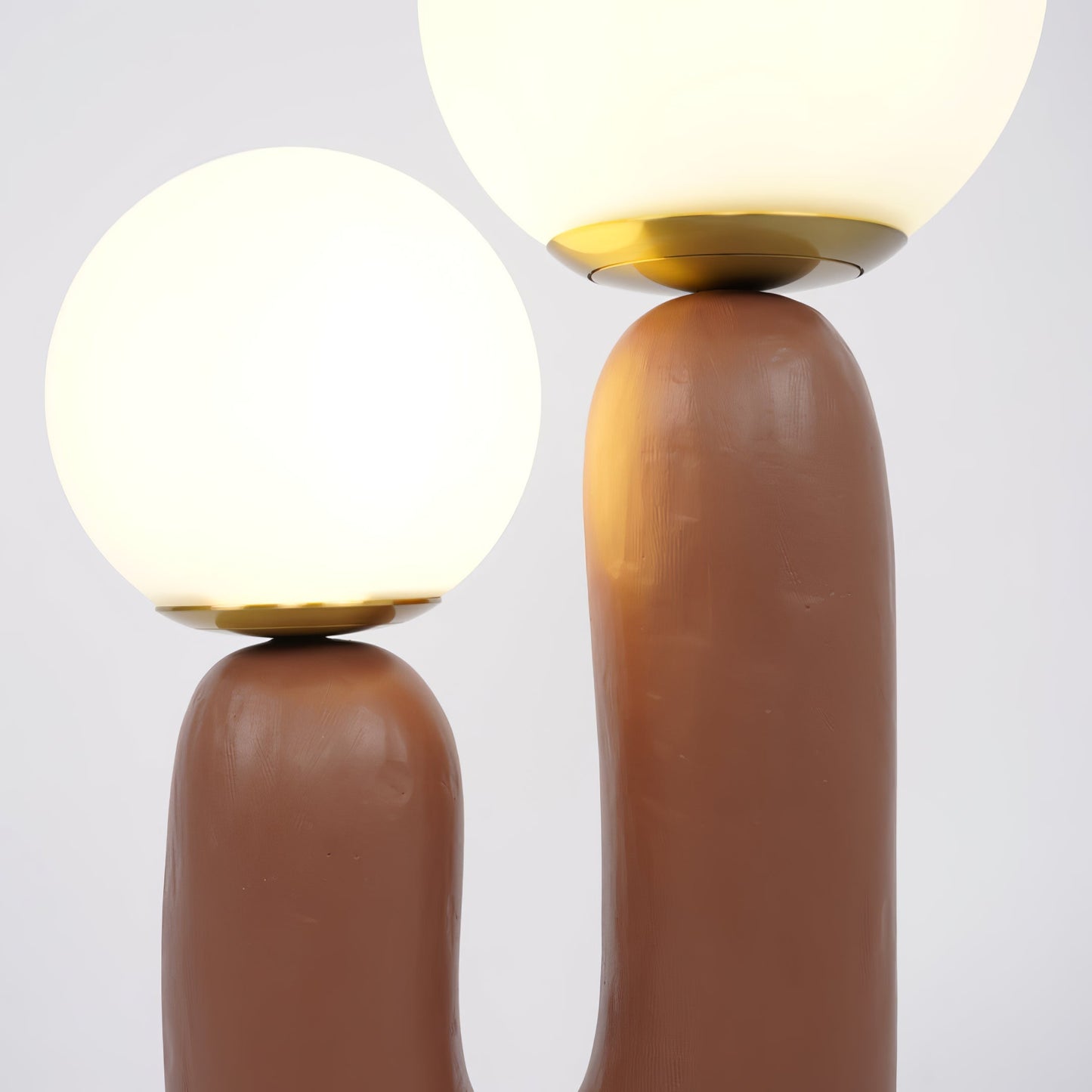 EcoLuxe - Moderne glas- og harpiksbordlampe