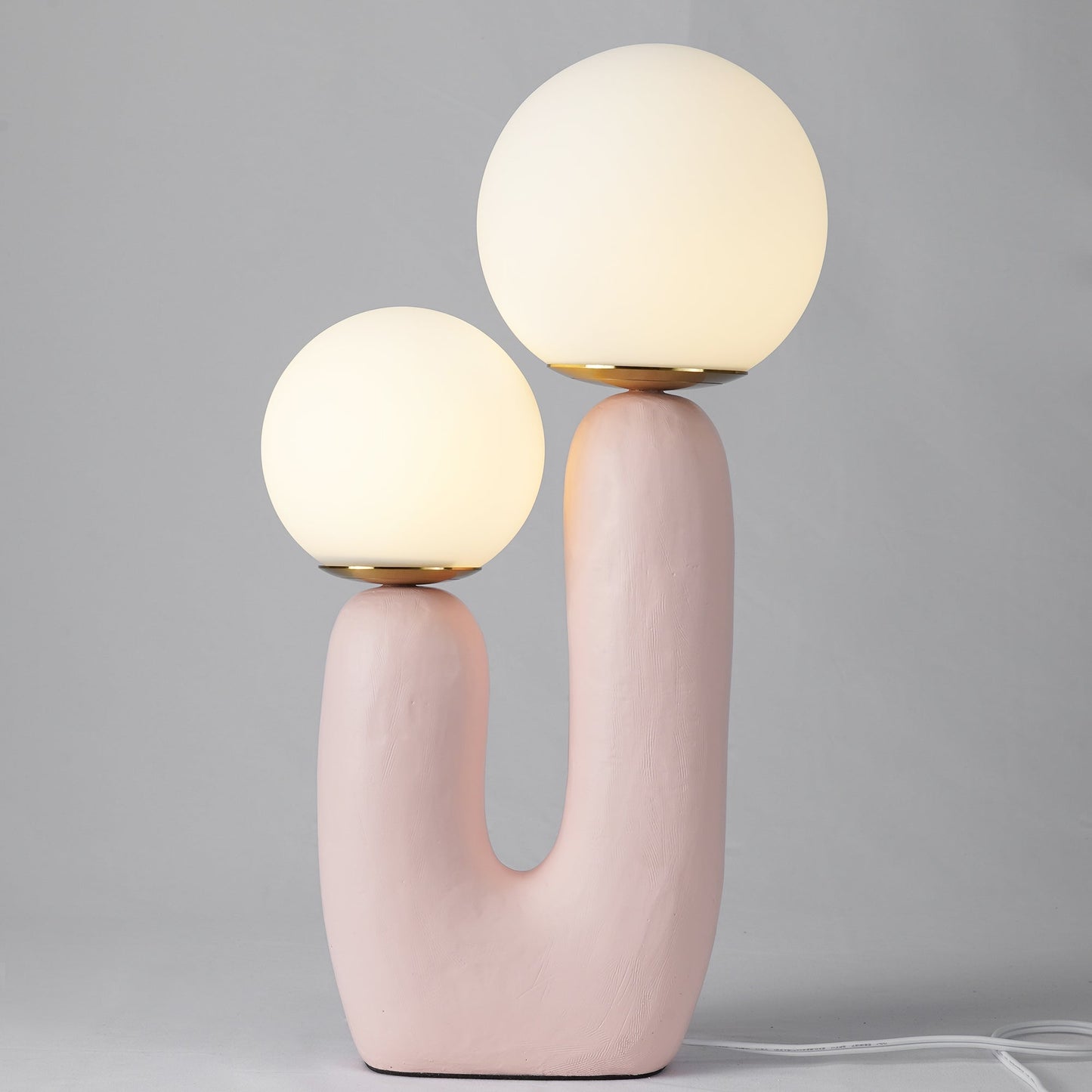 EcoLuxe - Moderne glas- og harpiksbordlampe