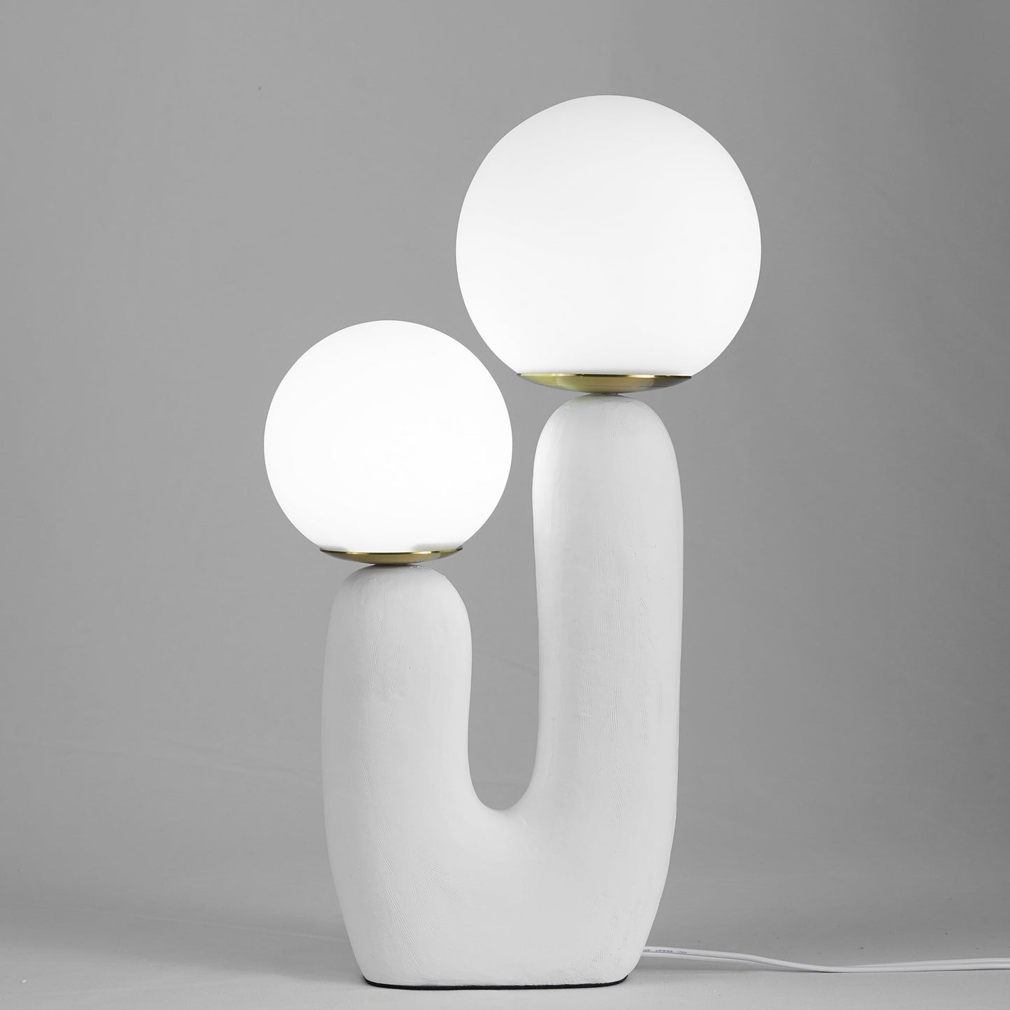 EcoLuxe - Moderne glas- og harpiksbordlampe