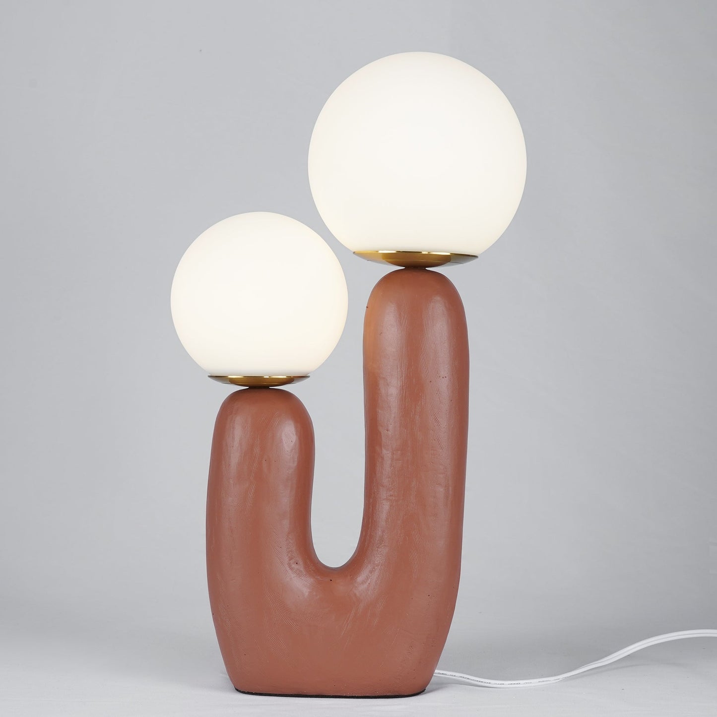 EcoLuxe - Moderne glas- og harpiksbordlampe