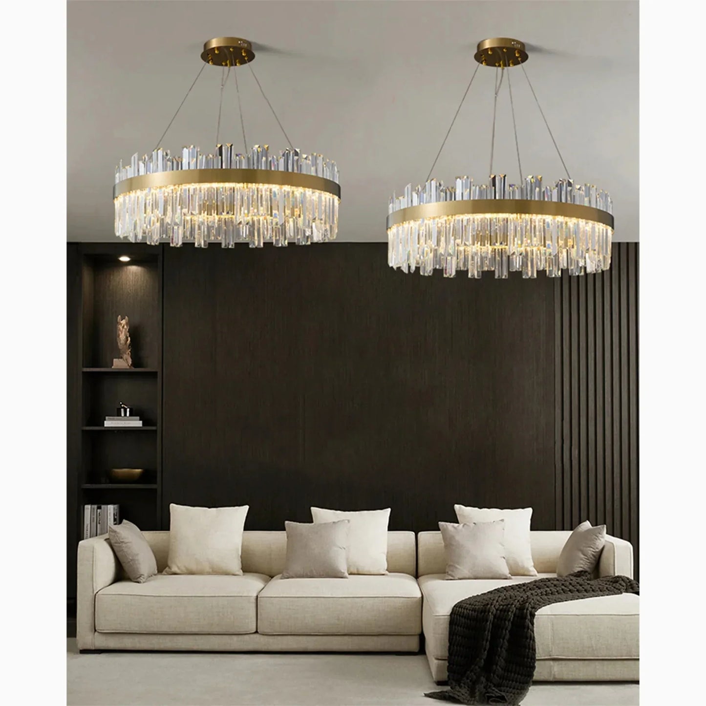 VetroGlow - Moderne glas trommelysependel