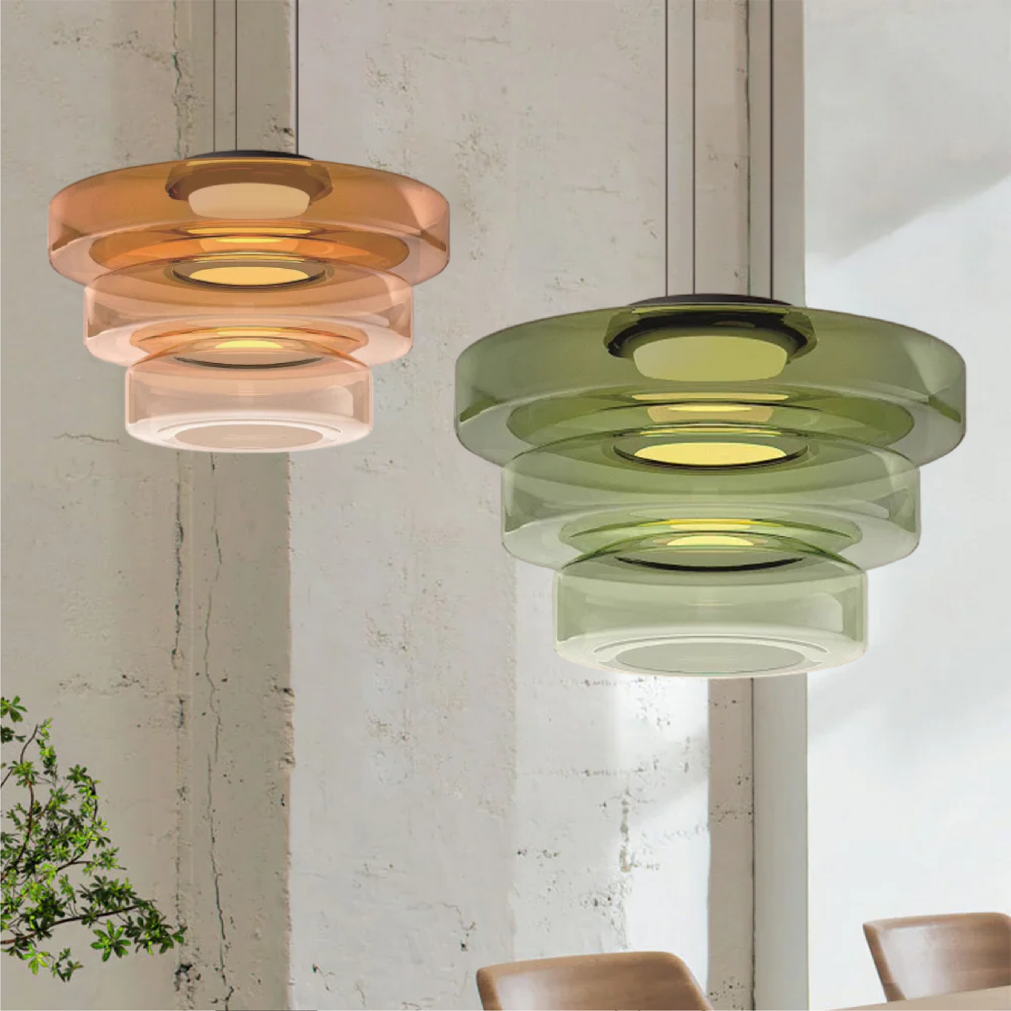 ModernBauhaus | Pendelleuchte aus Glas