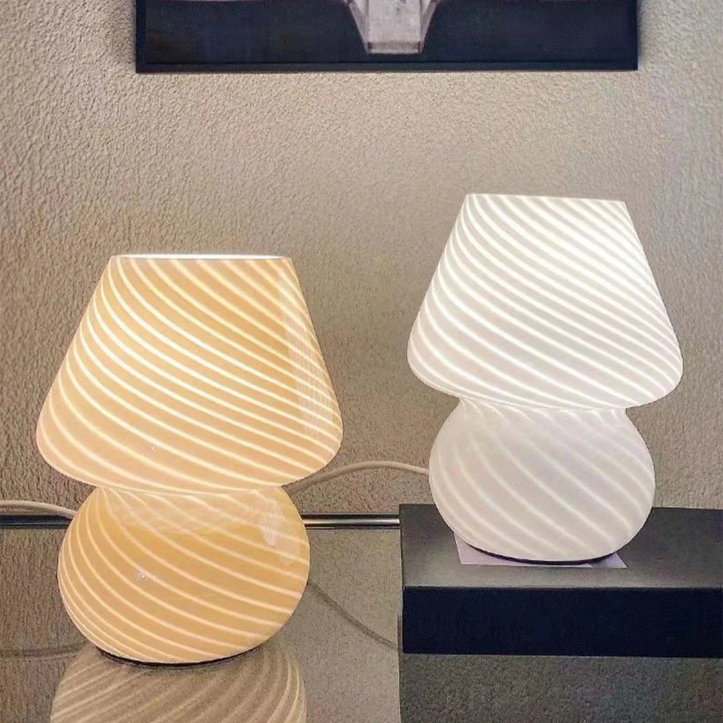 MuranoShine - Lampe de bureau avec verre de luxe
