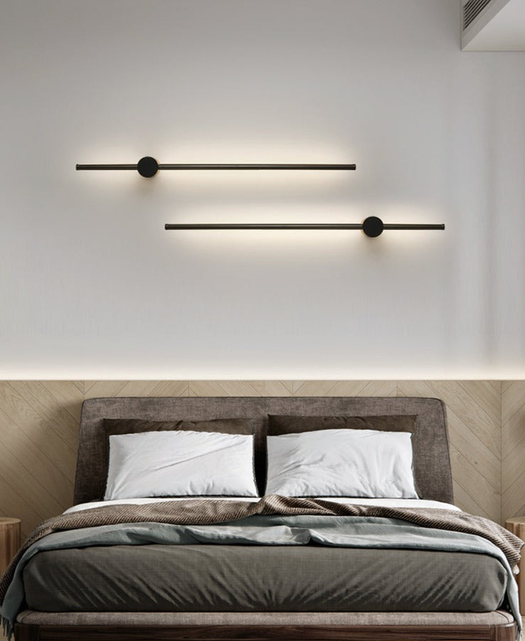 RodLux - Moderne Væglampe med Stik og Skandinavisk Design