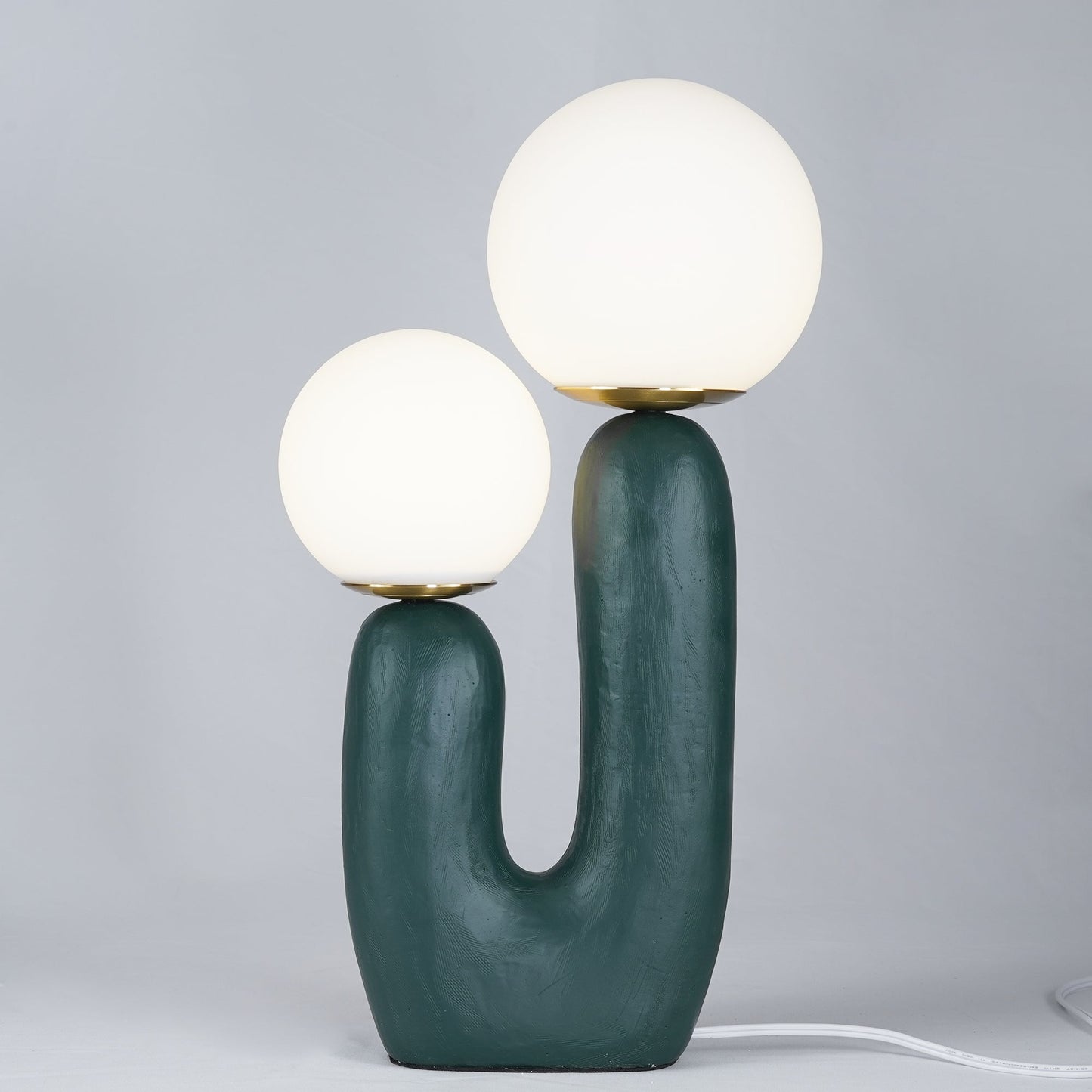 EcoLuxe - Moderne glas- og harpiksbordlampe