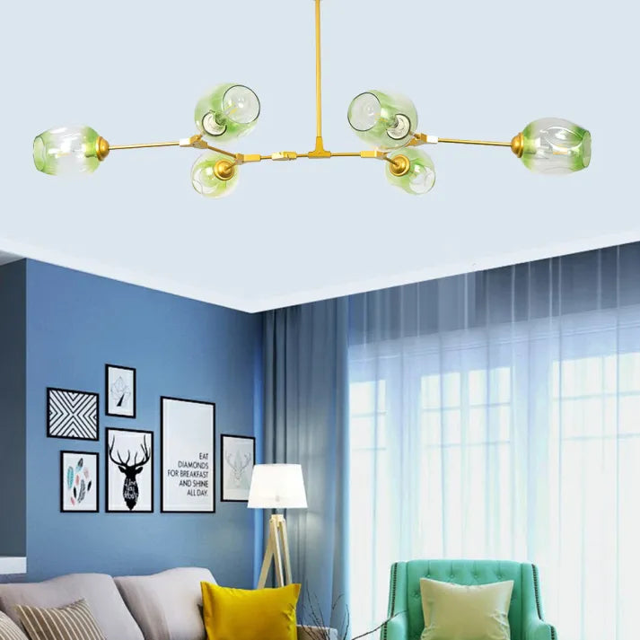 BubbleGlow - Sputnik Glas Kronleuchter