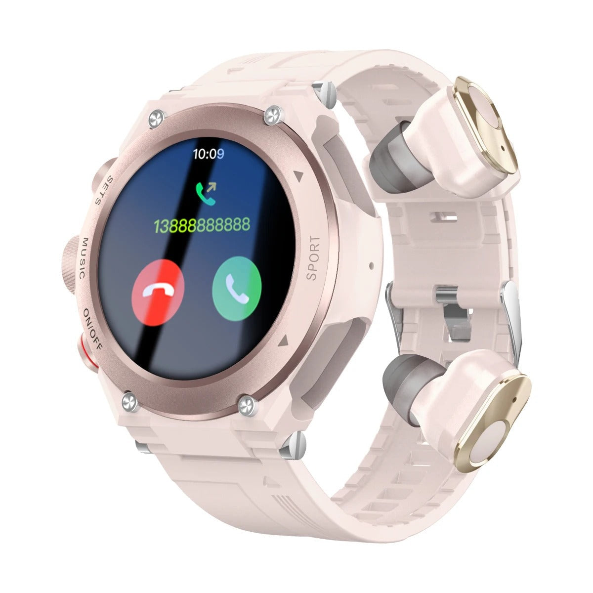 Oreste – Smartwatch med integrerede trådløse øretelefoner