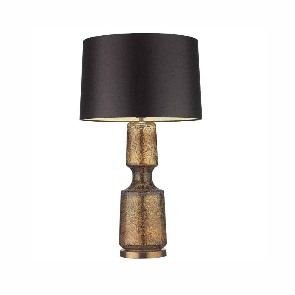 SleekAura - Elegant Table Lamp with Glass and Metal Design