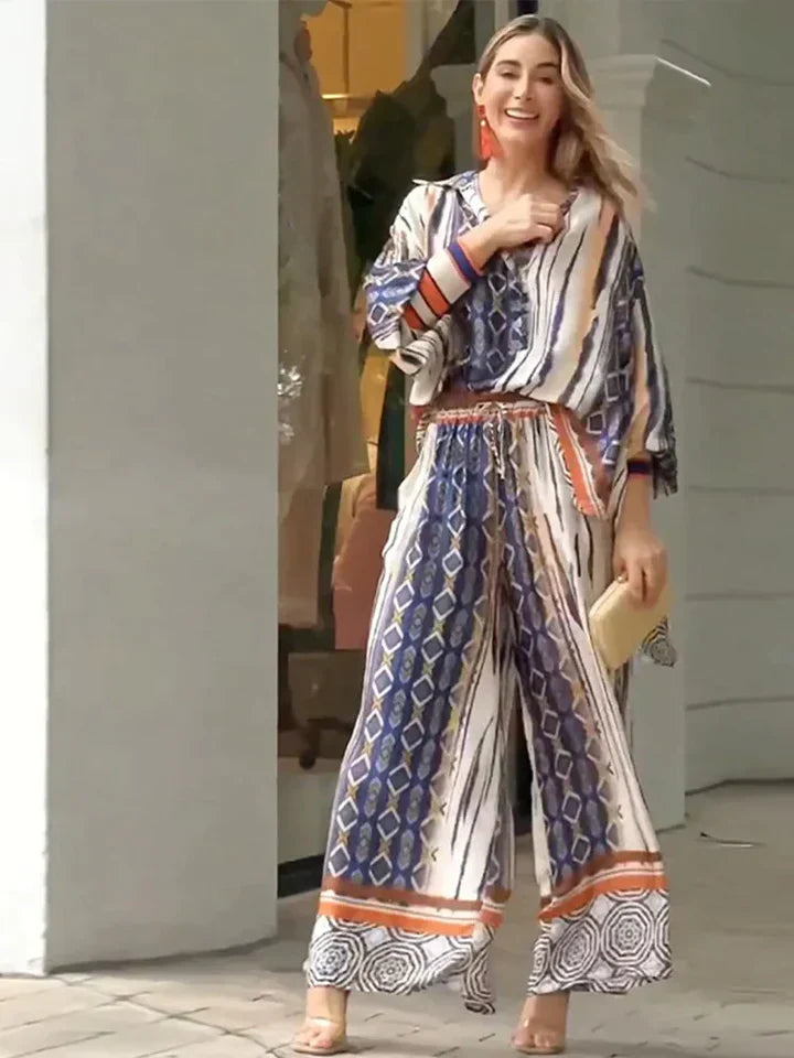 Ensemble de vêtements polyvalent pour femmes avec imprimé coloré - Vero