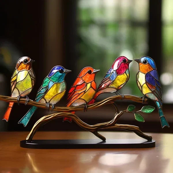 ColorFeather - Glasfugle i klare farver