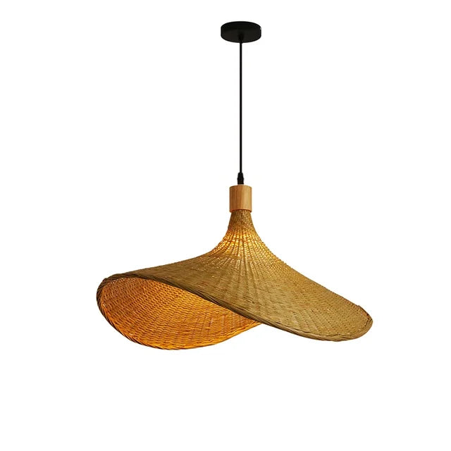 NatureGlow - Woven Bamboo Pendant Light