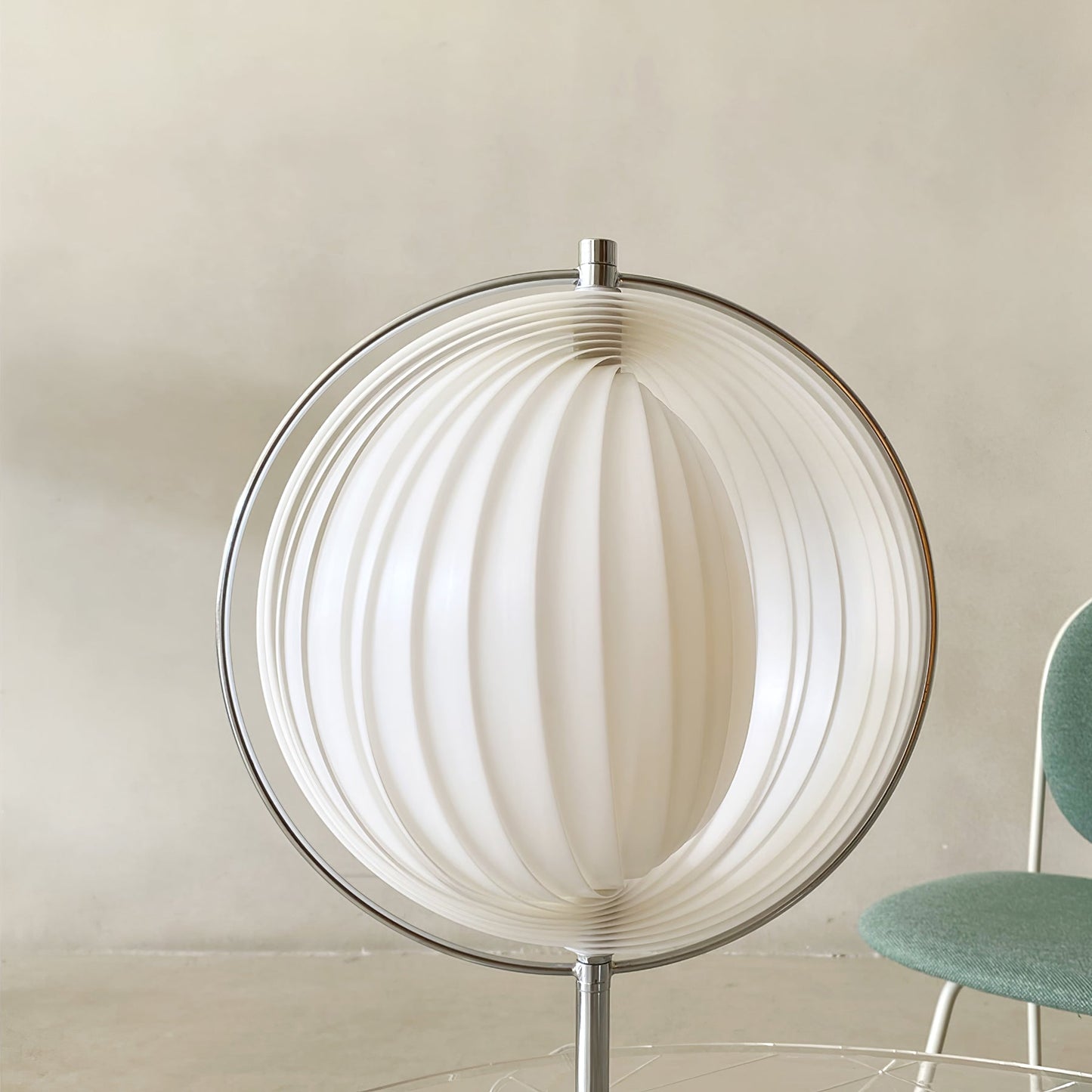 LunaGlow - Rotatable Table Lamp in Chrome
