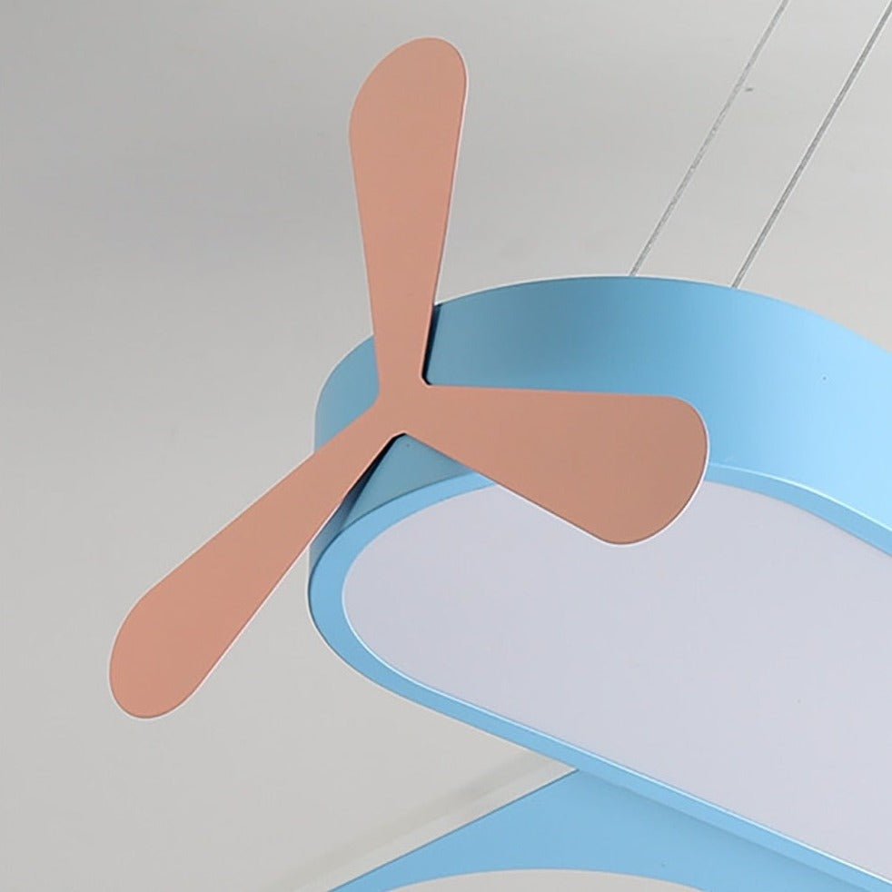 FlyBright - Kids LED chandelier with airplane motif