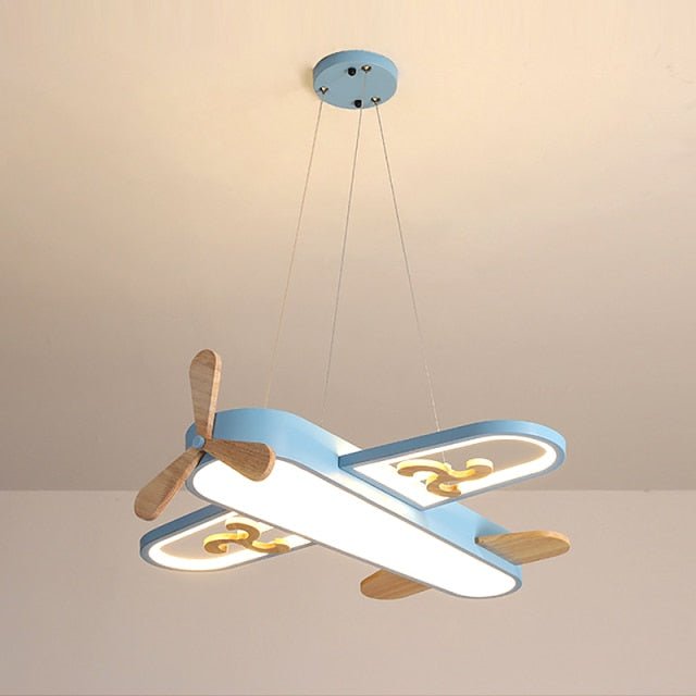 FlyBright - Kids LED chandelier with airplane motif