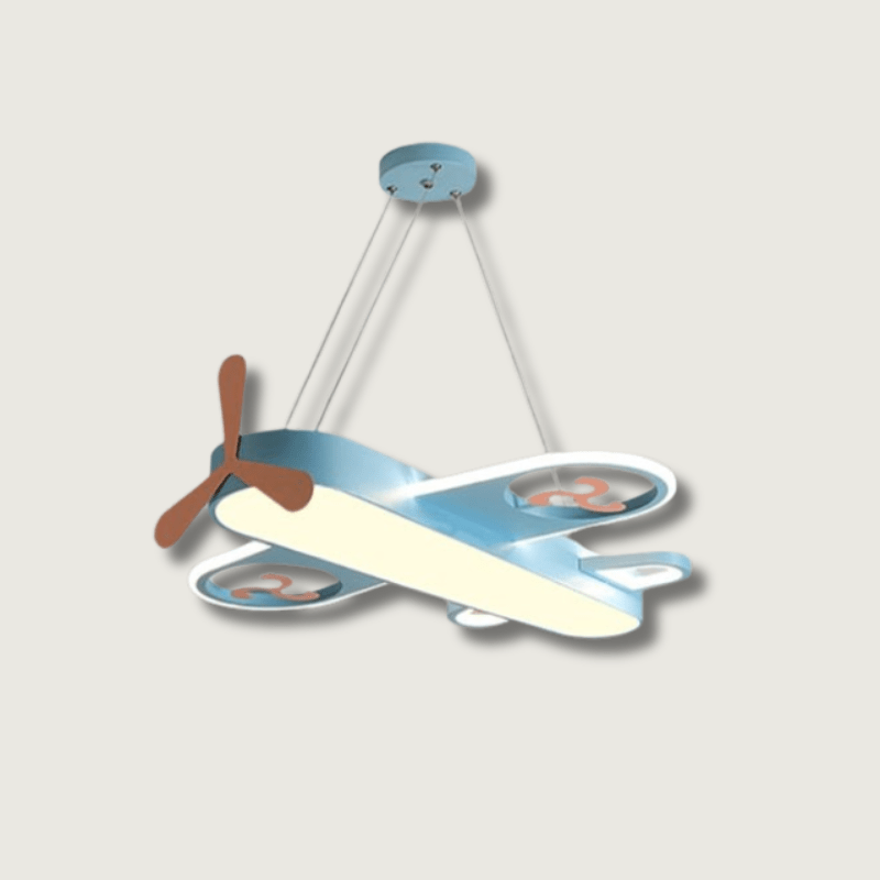 FlyBright - Kids LED chandelier with airplane motif