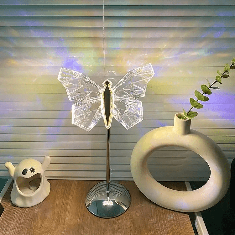 Winged Glow - Crystal Table Lamp