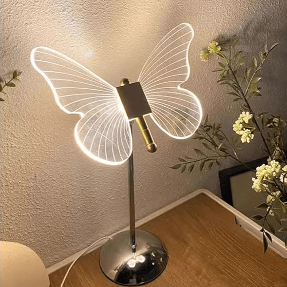 Winged Glow - Crystal Table Lamp