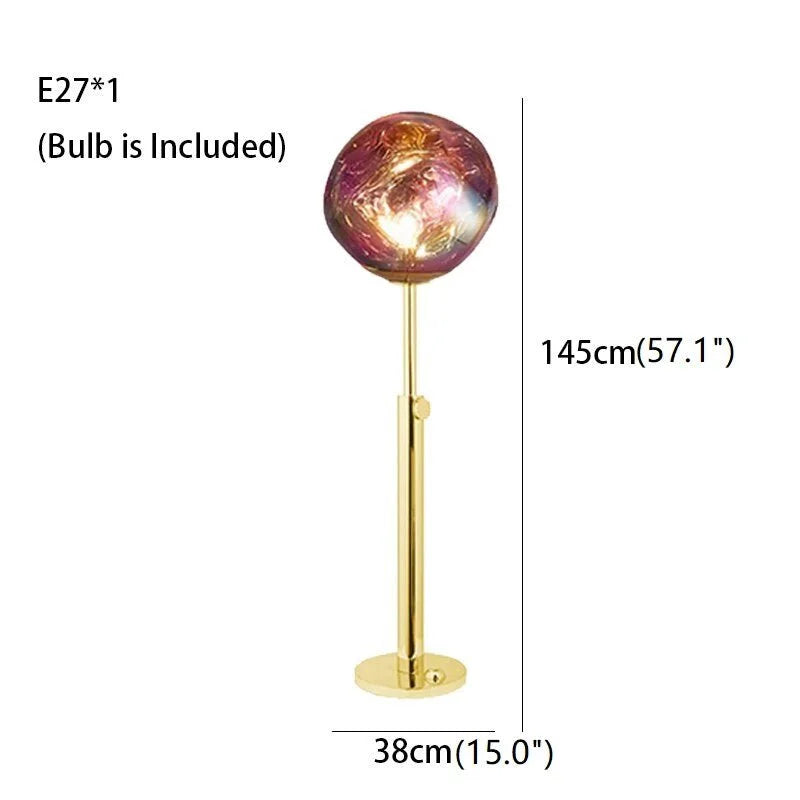 VertoGlow - Lampe sur pied en pierre de lave dimmable