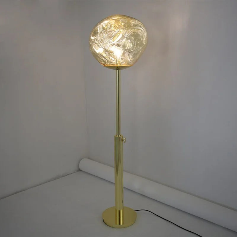 VertoGlow - Lampe sur pied en pierre de lave dimmable
