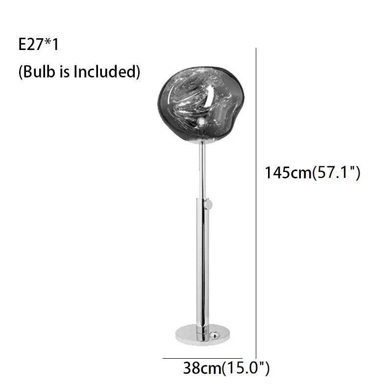 VertoGlow - Lampe sur pied en pierre de lave dimmable