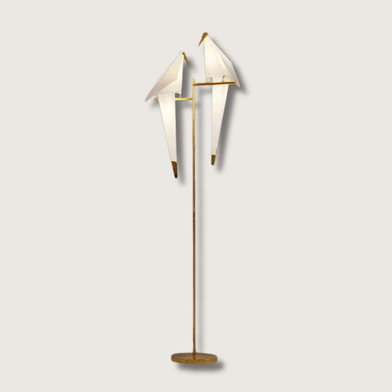 ParrotGold - Gulvlampe i guld