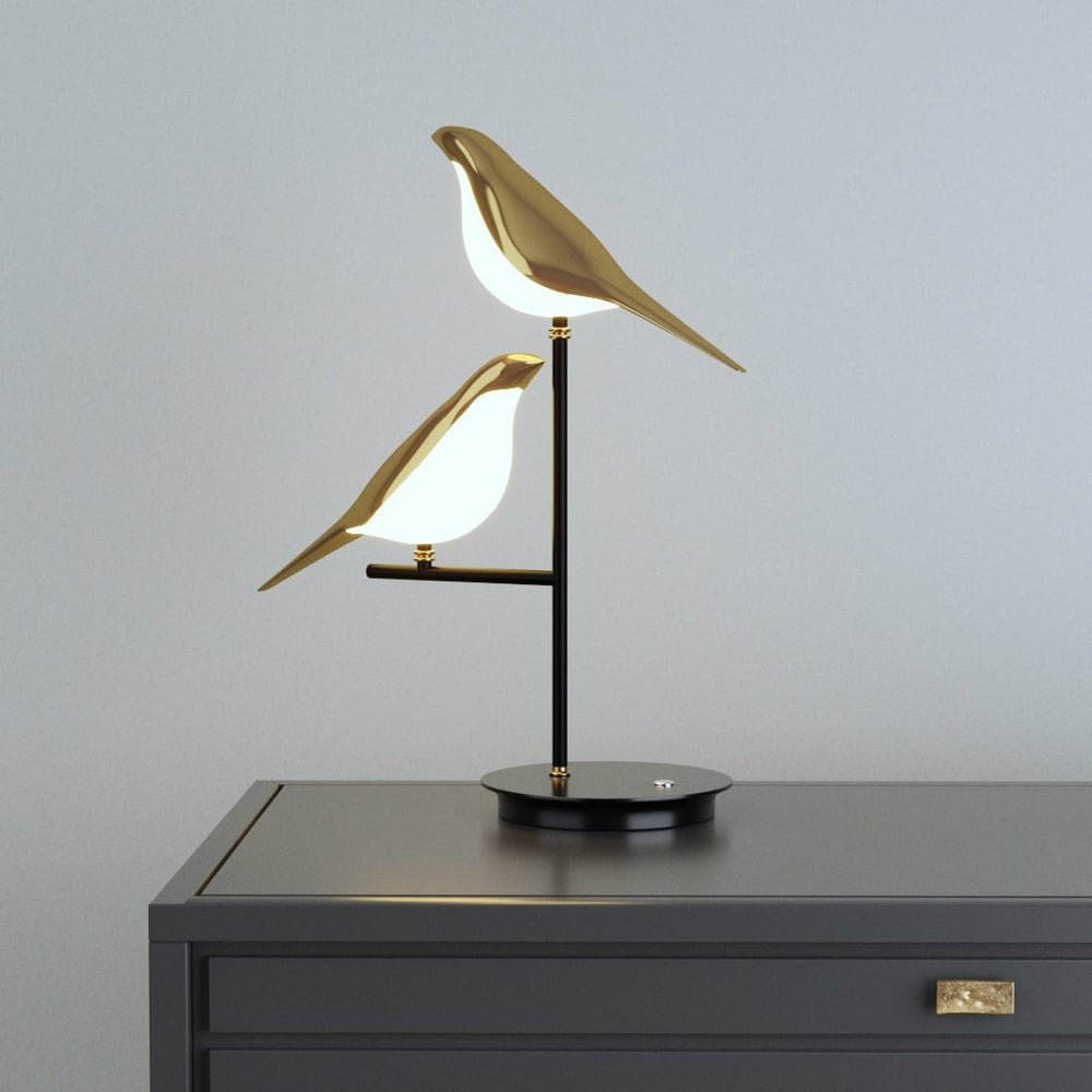 WingLight | LED-Tischlampe im Vogelstil