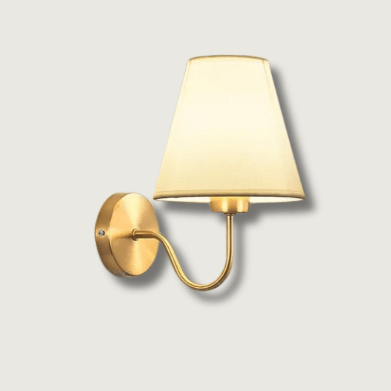 RusticGlow - Lampe murale en tissu de style américain
