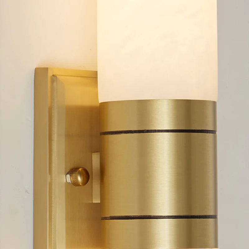 CopperGlow - Marmor Væglampe med Kreativt Design