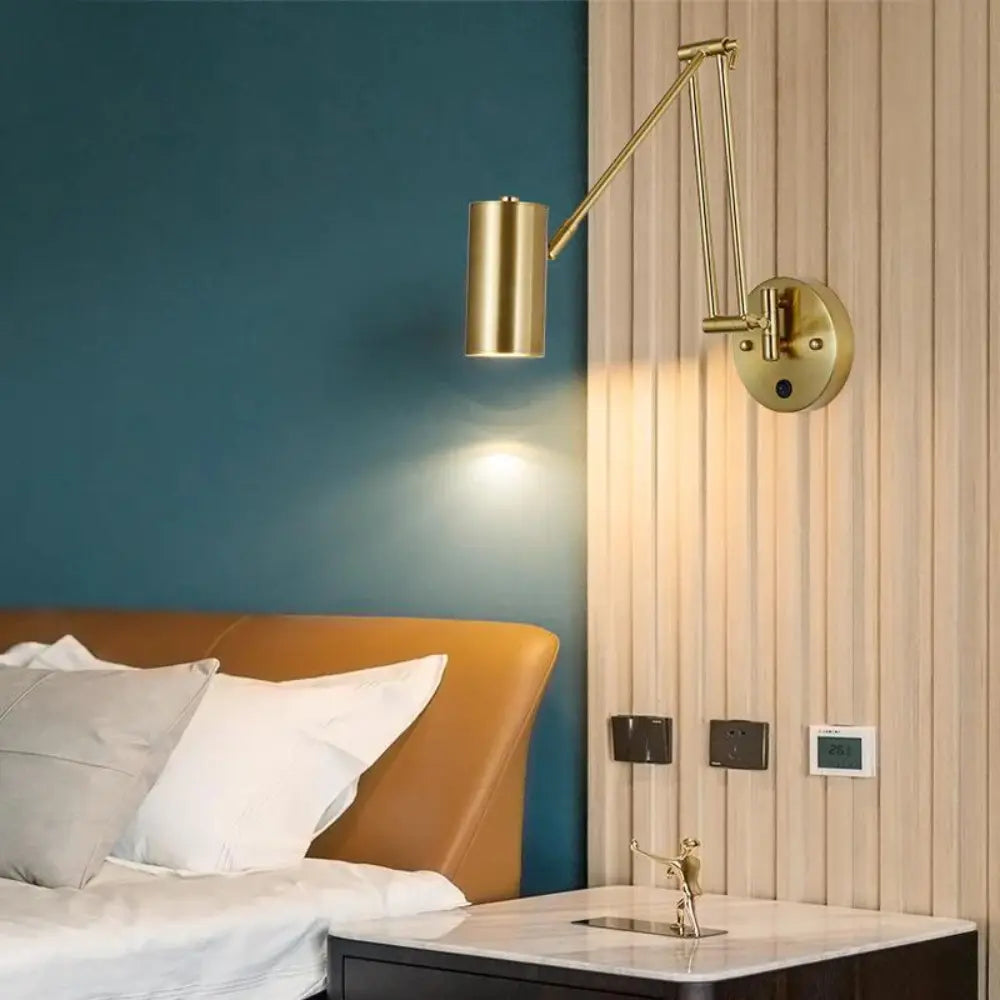 ScandiGlow | Minimalistisk væglampe med fleksibel arm