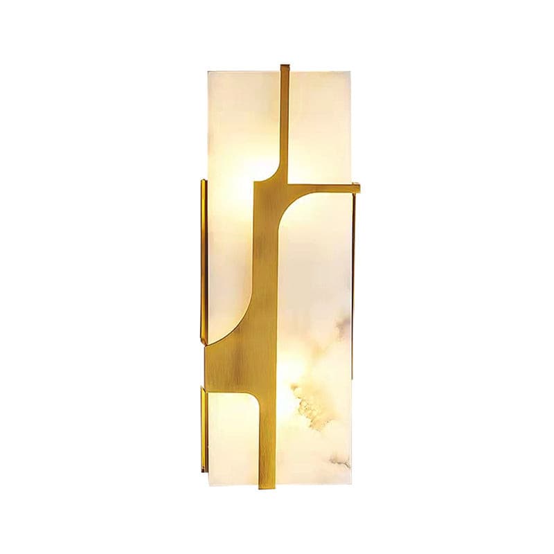 OpalGlow - Marmor Art Deco Wandleuchte