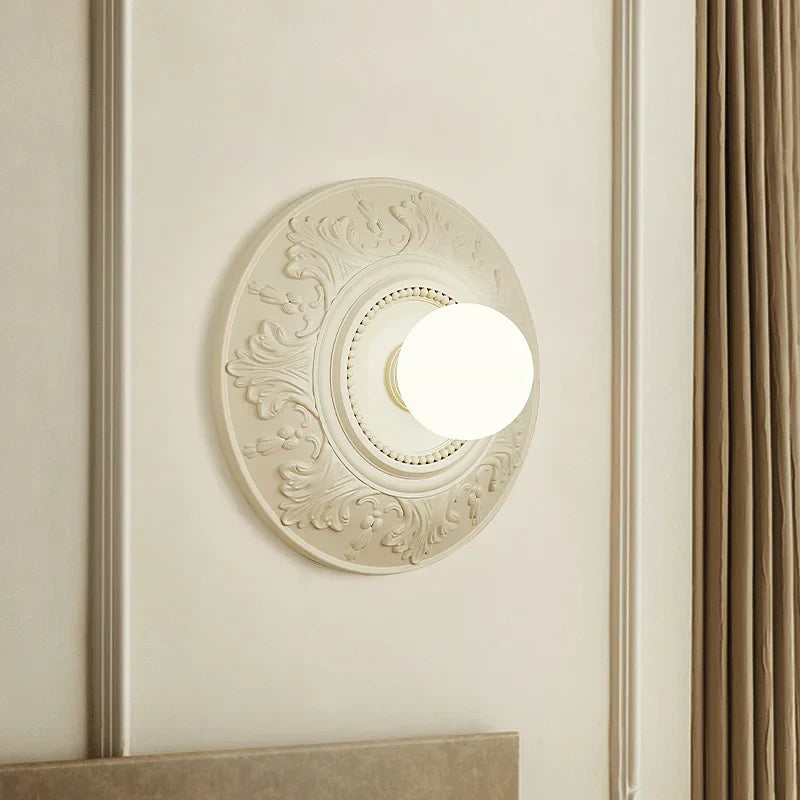LumiParis - Round White Retro Living Room Lamp