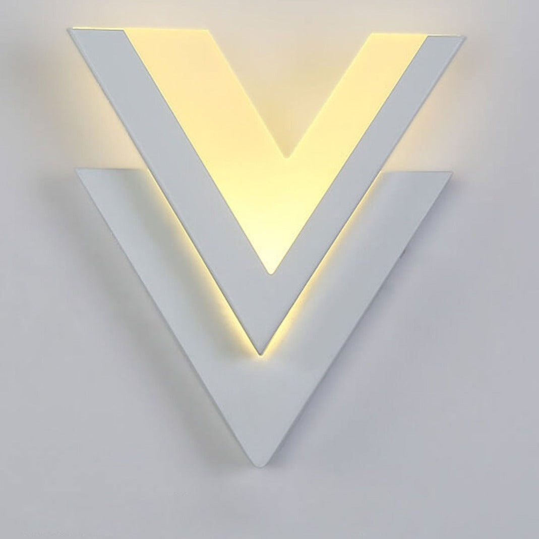 VGlow - Lampe murale LED avec forme en V créative