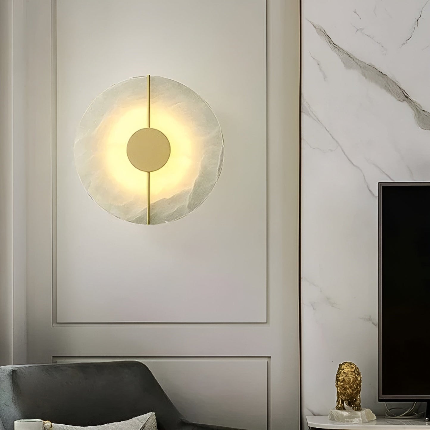 GlowRock | Luksus Marmor LED Lampe