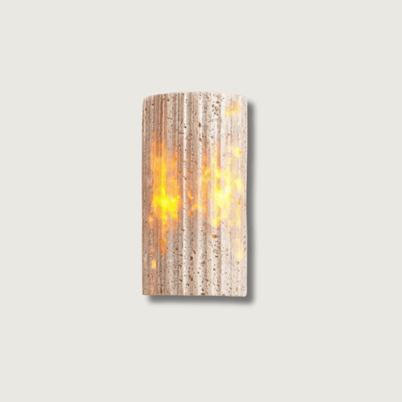 TravertineChic - Minimalistisk Væglampe