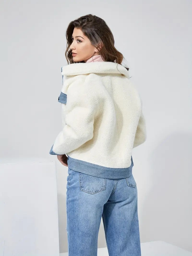 Reverserbar denimjakke for kvinner - Marry