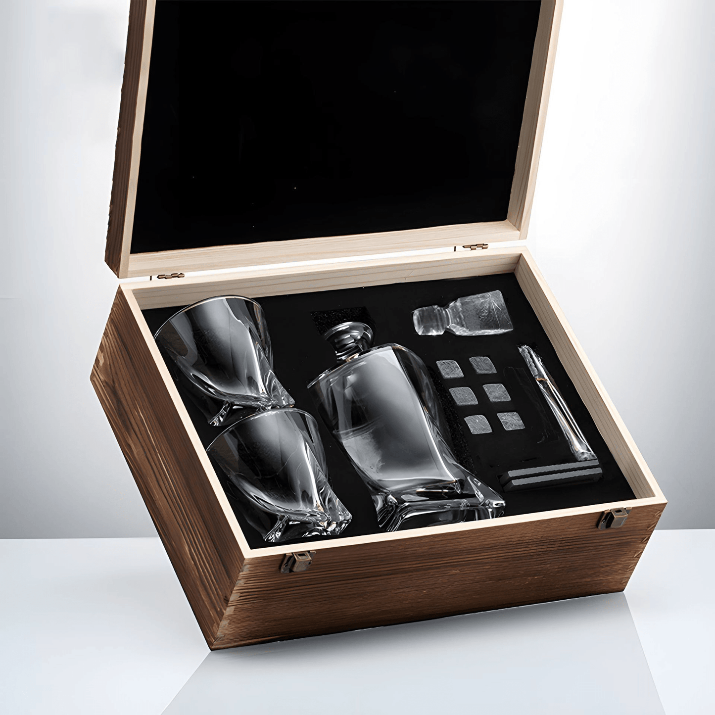 BarMaster - Carafe à whisky en cristal et accessoires
