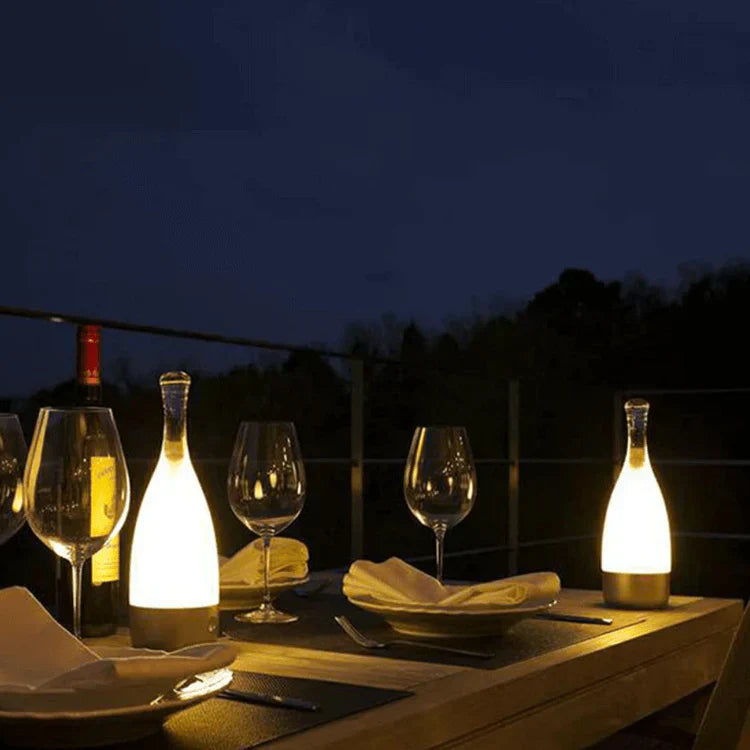WineGlow - Dekorativ vinflaske lampe