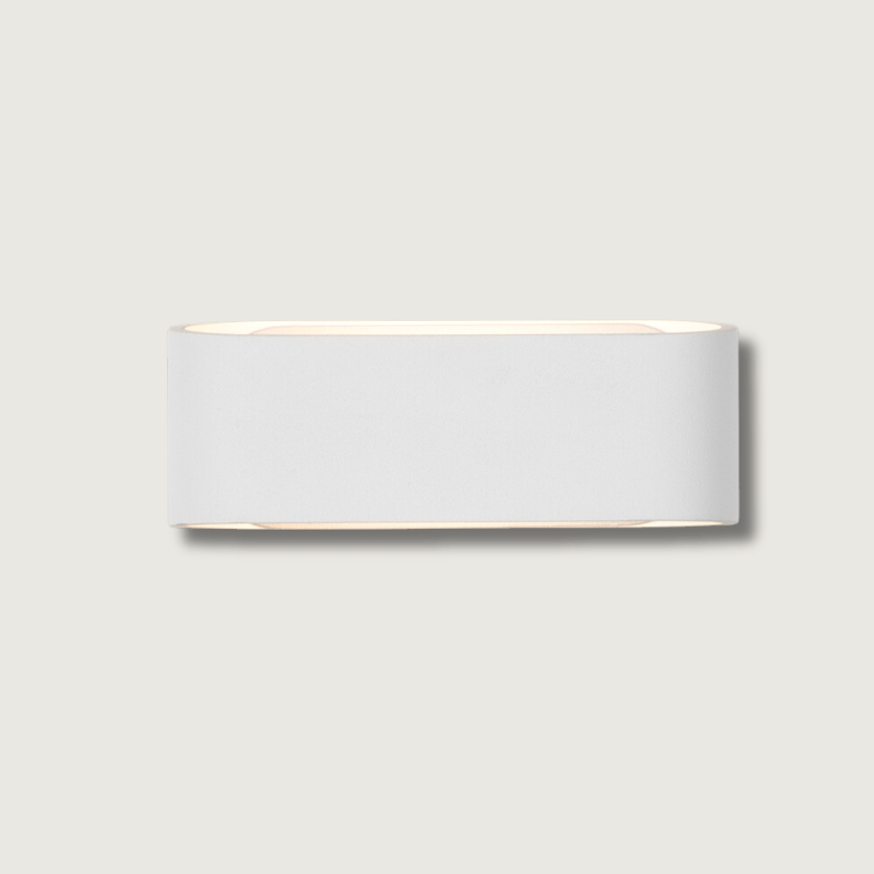 Neige brillante | Applique murale avec finition blanche