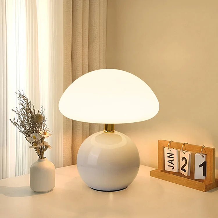 MushroomGlow - Elegante Franse Tafellamp