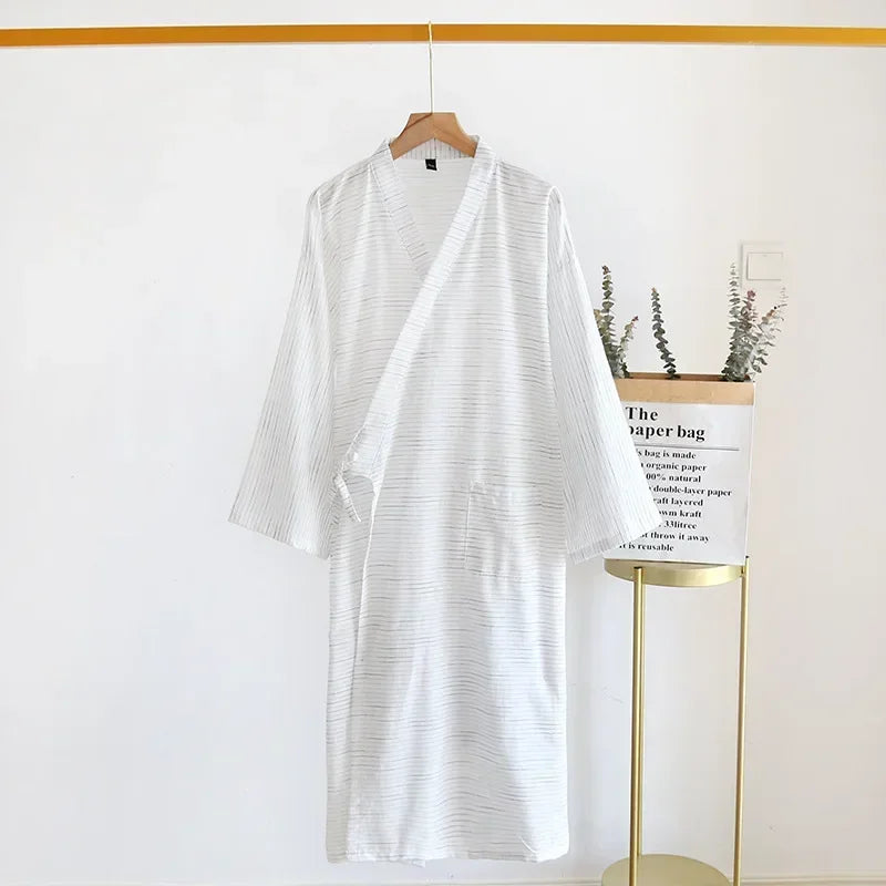 RelaxWear - Chemise de nuit en coton pour hommes élégante