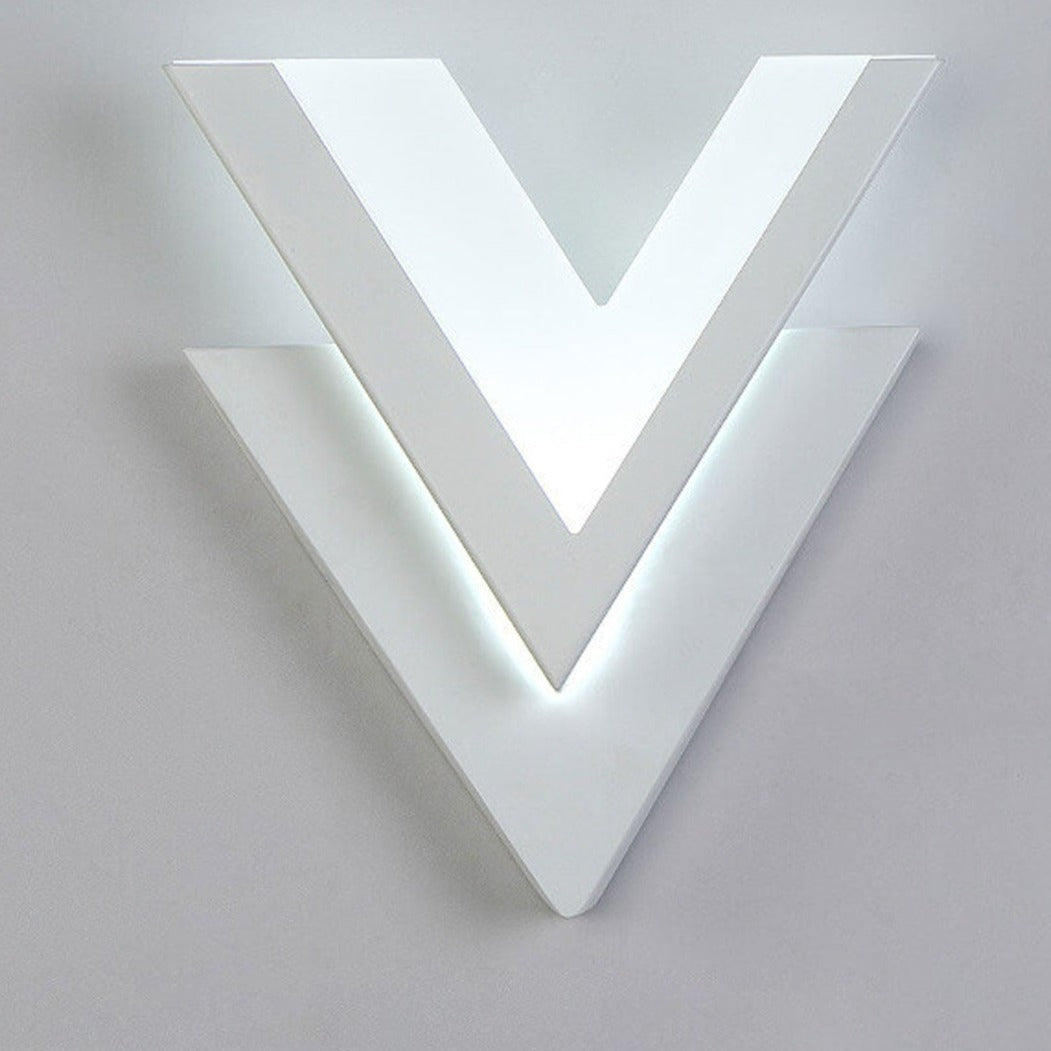 VGlow - Lampe murale LED avec forme en V créative