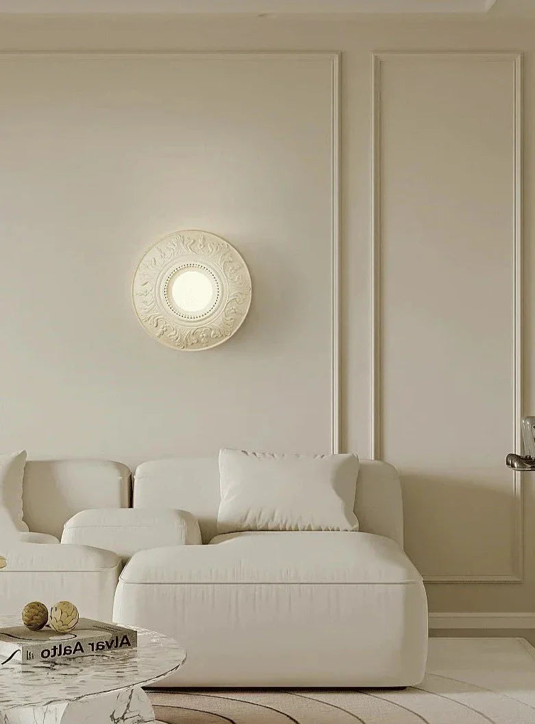 LumiParis - Round White Retro Living Room Lamp