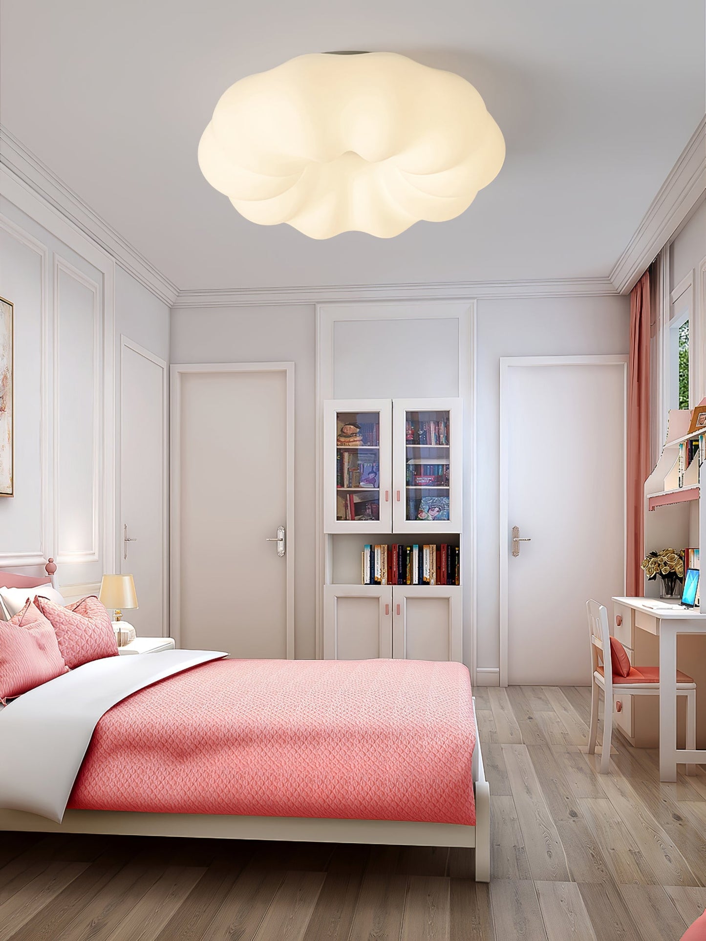 LuxeKumo - Ceiling Light with Subtle Japanese Design and Warm Light Distribution
