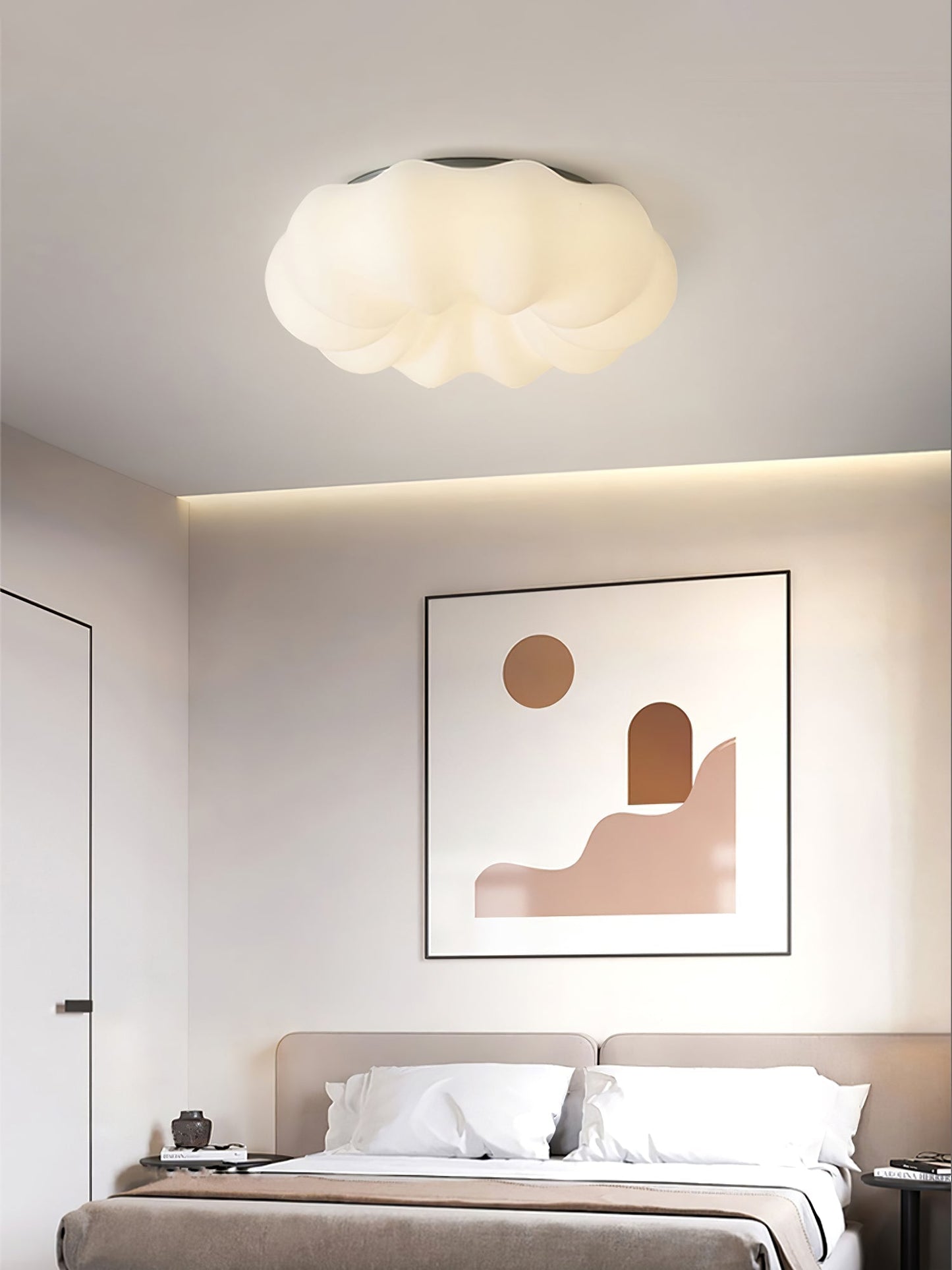 LuxeKumo - Ceiling Light with Subtle Japanese Design and Warm Light Distribution