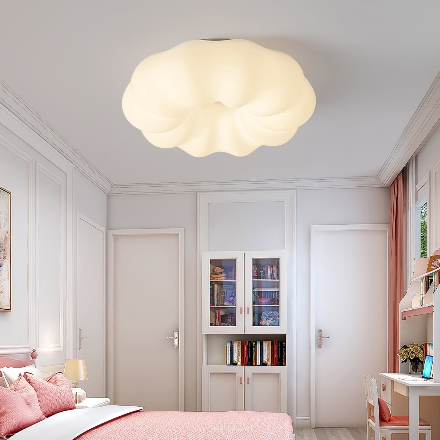 LuxeKumo - Ceiling Light with Subtle Japanese Design and Warm Light Distribution